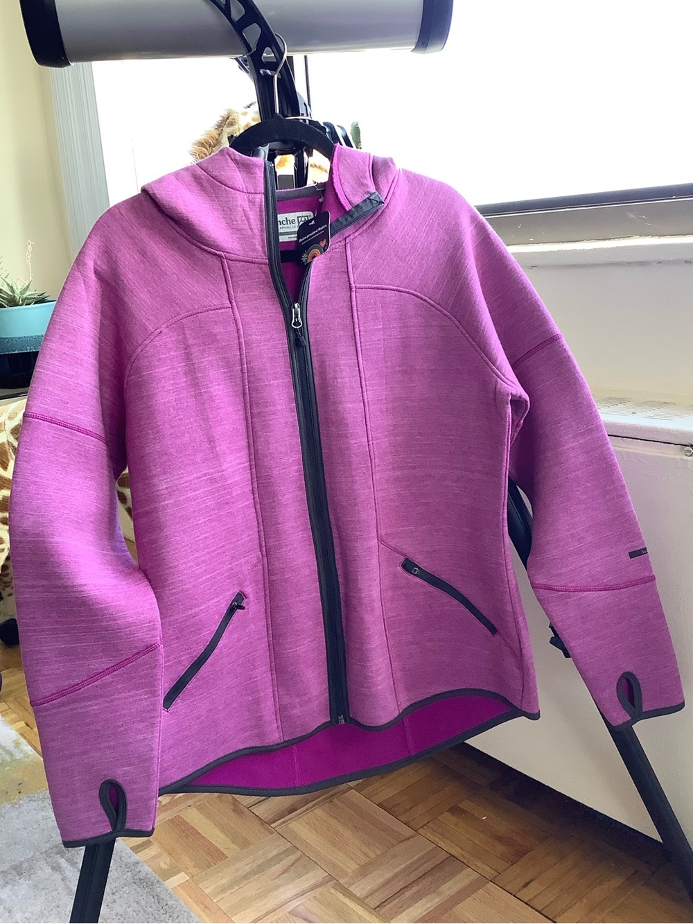 Avalanche Magenta Hooded Utility Jacket
